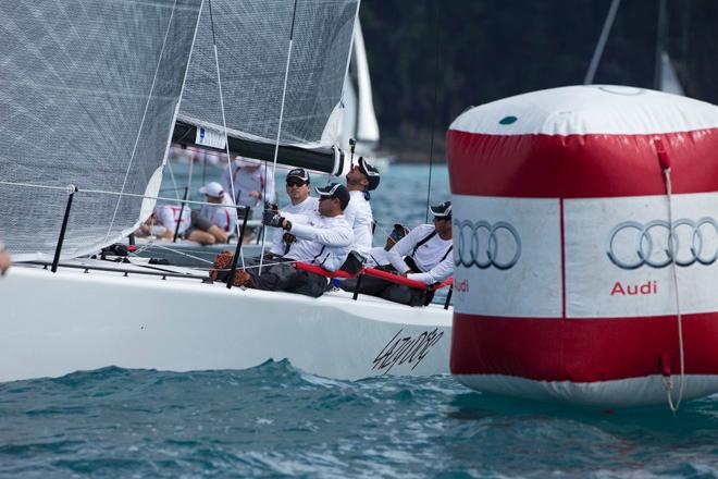 Puerto Rican Lazy Dog crew settle in - MC38 Australian Championship - Audi Hamilton Island Race 2014 © Andrea Francolini http://www.afrancolini.com/